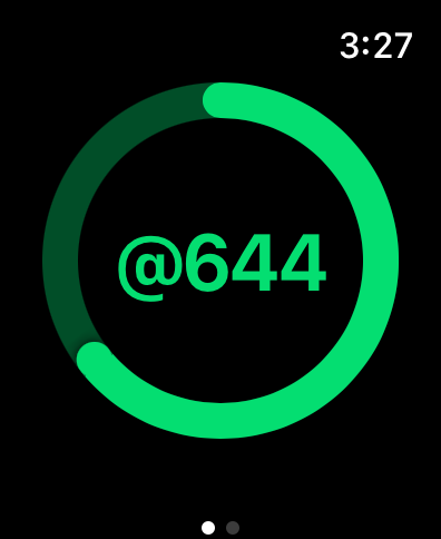 Apple Watch App green face